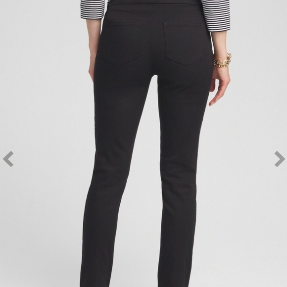 Chico's So Slimming Denim Pull-On Ankle Jeggings Size 3/16 - Picture 2 of 8